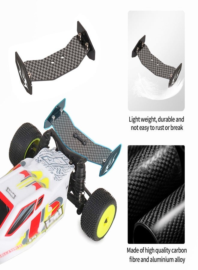 XinGeeek RC Rear Wing Carbon Fiber RC Tail Wing for Losi 1/24 Micro-B 2WD Buggy RC Car Upgrade Parts (Black) - Image 3